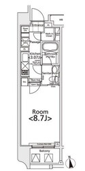 牛込柳町駅 徒歩4分 7階の物件間取画像